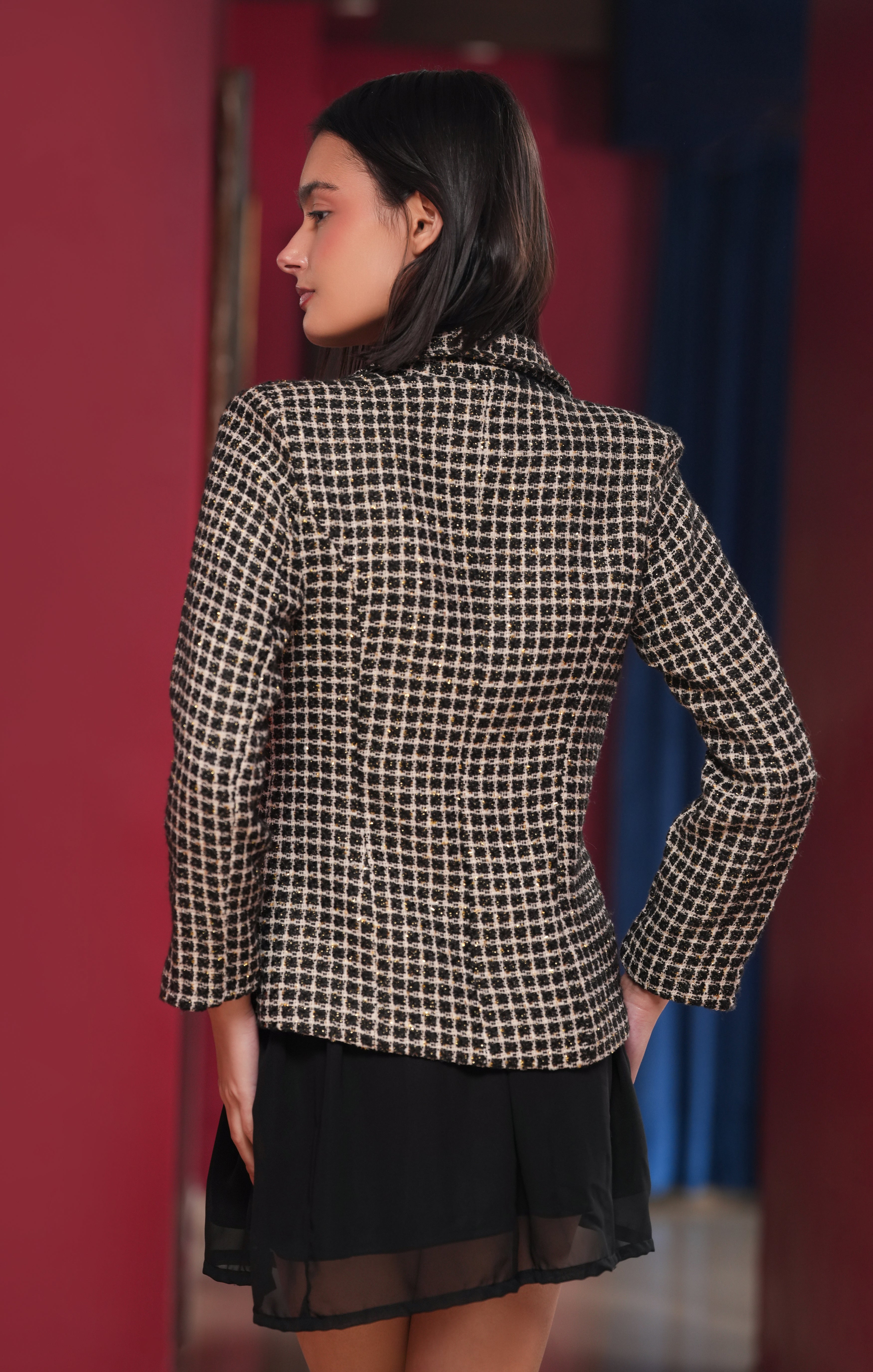 TWEED BLAZER (AE-1004-NB)